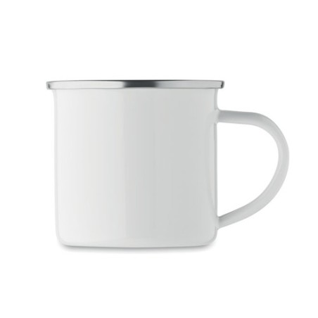 Mug en émail sublimation 200ml personnalisé - Plateado S Matières : métal Couleurs : blanc personnalisable avec votre logo