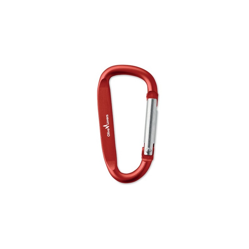 Mousqueton pratique en aluminium - objet publicitaire GANCHO Matières : aluminium Couleurs : rouge cadeau collaborateur premium