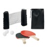 Set de tennis de table personnalisé pas cher - PING PONG Matières : bois Couleurs : noir