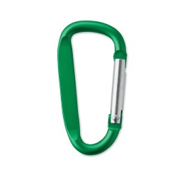 Mousqueton pratique en aluminium - objet publicitaire GANCHO Matières : aluminium Couleurs : vert personnalisable avec votre log