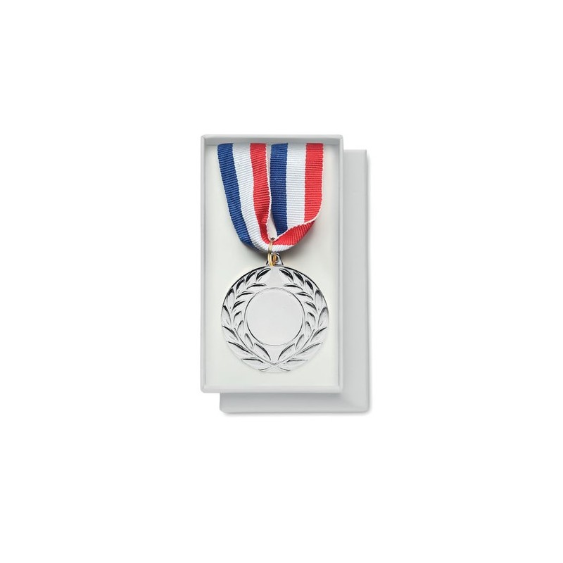 Médaille personnalisée événementielle 5cm - WINNER Matières : métal Couleurs : argenté mat