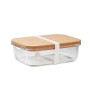 Lunchbox  en verre et liège personnalisée - CANOA Matières : borosilicate Couleurs : transparent
