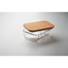 Lunchbox  en verre et liège personnalisée - CANOA Matières : borosilicate Couleurs : transparent goodies publicitaire événementi