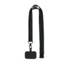Lanyard pratique personnalisée pour téléphone - AMESTE Matières : PET Couleurs : noir