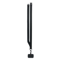Lanyard pratique personnalisée pour téléphone - AMESTE Matières : PET Couleurs : noir livraison express 24h 48h