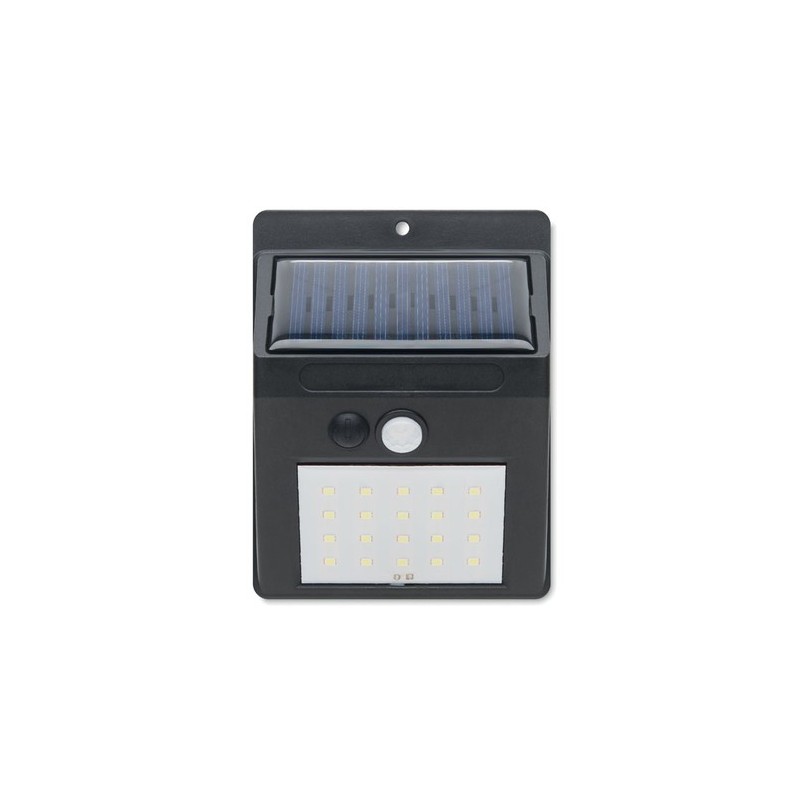 Lampe solaire personnalisée à diodes - MOTI Matières : polypropylène (PP) Couleurs : noir cadeau entreprise pas cher