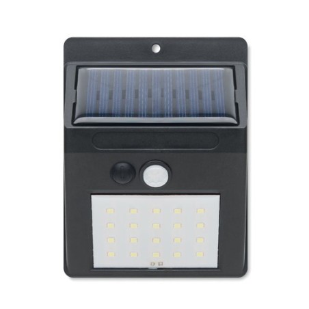 Lampe solaire personnalisée à diodes - MOTI Matières : polypropylène (PP) Couleurs : noir cadeau entreprise pas cher