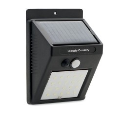Lampe solaire personnalisée à diodes - MOTI Matières : polypropylène (PP) Couleurs : noir impression haute définition