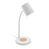 Lampe haut-parleur multifonction personnalisable avec chargeur - SPOT Matières : ABS Couleurs : blanc