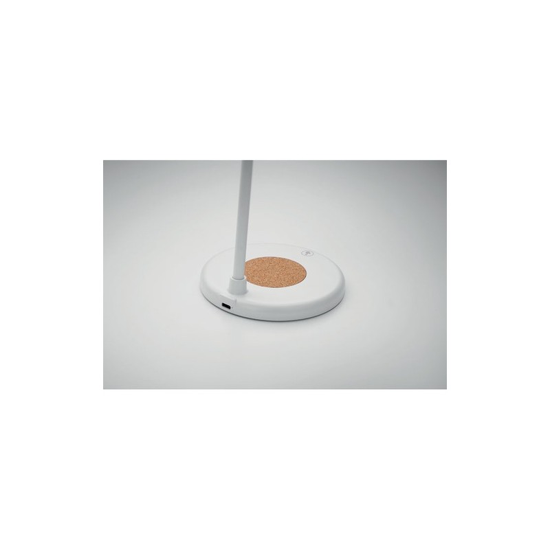Lampe haut-parleur multifonction personnalisable avec chargeur - SPOT Matières : ABS Couleurs : blanc marquage laser ultra préci