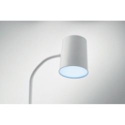 Lampe haut-parleur multifonction personnalisable avec chargeur - SPOT Matières : ABS Couleurs : blanc cadeau collaborateur premi
