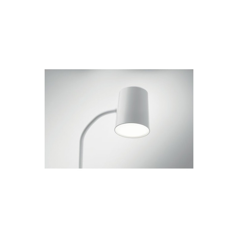 Lampe haut-parleur multifonction personnalisable avec chargeur - SPOT Matières : ABS Couleurs : blanc personnalisation rapide en