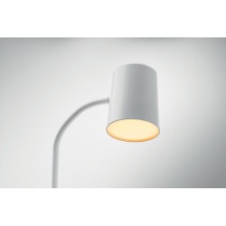 Lampe haut-parleur multifonction personnalisable avec chargeur - SPOT Matières : ABS Couleurs : blanc accessoire événementiel un