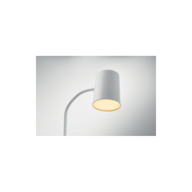 Lampe haut-parleur multifonction personnalisable avec chargeur - SPOT Matières : ABS Couleurs : blanc accessoire événementiel un
