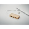 Hub USB 3 Ports Éco-responsable en Bambou Personnalisé - HUBBAM Matières : bambou Couleurs : bois livraison express 24h 48h