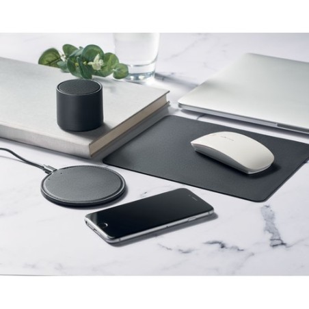 Haut-parleur sans fil  et design personnalisé - GAMA Couleurs : noir Matières : PU recyclé cadeau entreprise pas cher