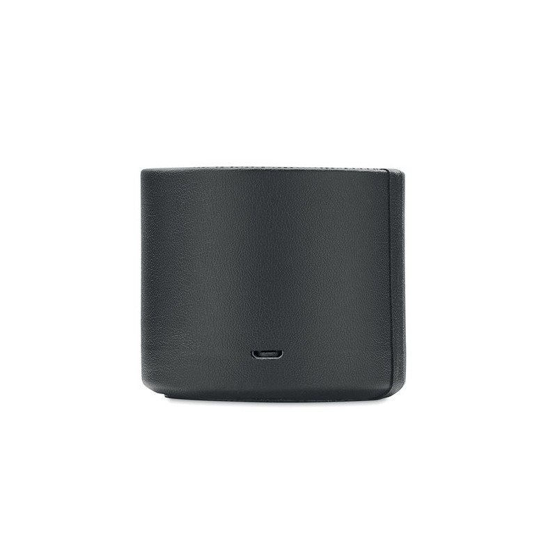 Haut-parleur sans fil  et design personnalisé - GAMA Couleurs : noir Matières : PU recyclé marquage laser ultra précis