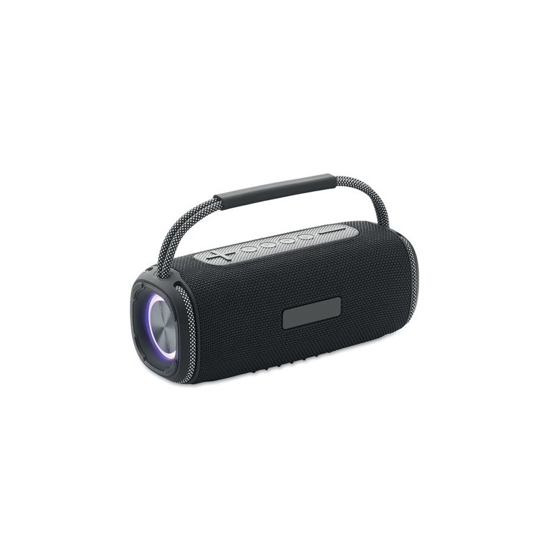 Haut-parleur Étanche Personnalisé 2x10W - NOTAMUSIC Matières : ABS Couleurs : noir personnalisable avec votre logo