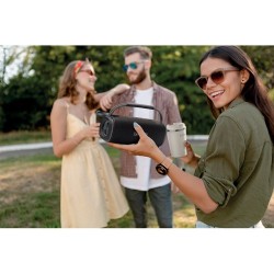 Haut-parleur Étanche Personnalisé 2x10W - NOTAMUSIC Matières : ABS Couleurs : noir impression haute définition