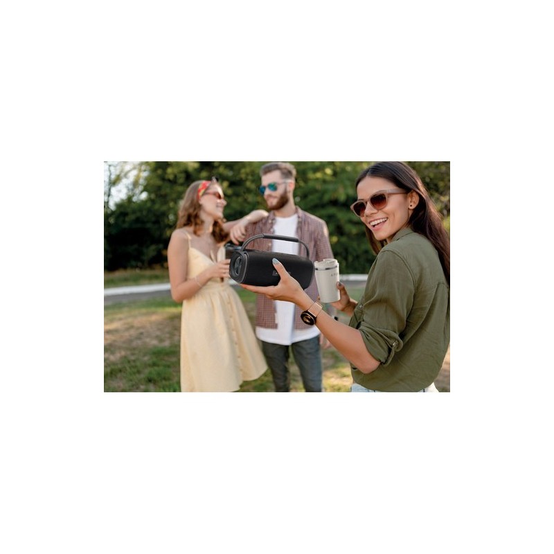 Haut-parleur Étanche Personnalisé 2x10W - NOTAMUSIC Matières : ABS Couleurs : noir impression haute définition
