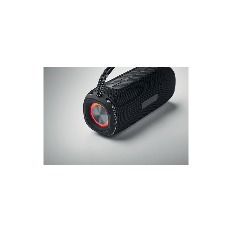 Haut-parleur Étanche Personnalisé 2x10W - NOTAMUSIC Matières : ABS Couleurs : noir personnalisation rapide en France
