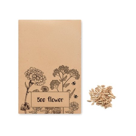 Graines de tournesol personnalisées - Objets publicitaires GIRASOL Matières : papier Couleurs : beige personnalisable avec votre