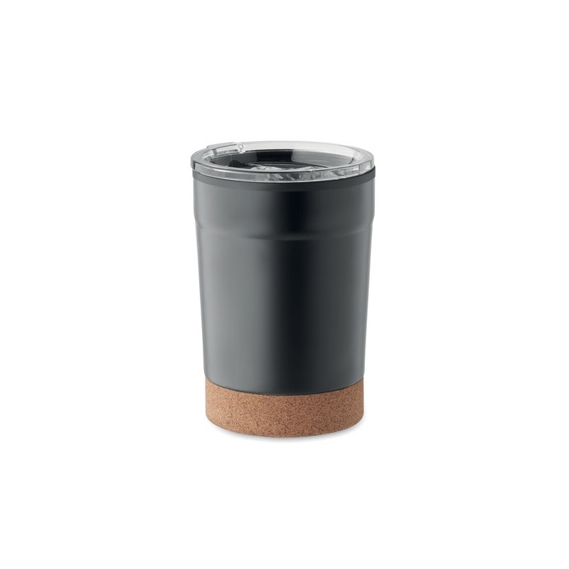 Gobelet isotherme personnalisable double paroi 300ml - NOMU Matières : acier inoxydable Couleurs : noir