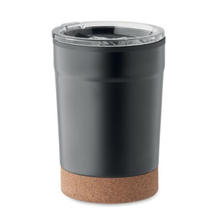 Gobelet isotherme personnalisable double paroi 300ml - NOMU Matières : acier inoxydable Couleurs : noir