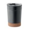 Gobelet isotherme personnalisable double paroi 300ml - NOMU Matières : acier inoxydable Couleurs : noir