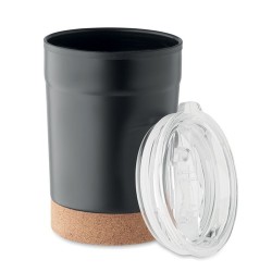 Gobelet isotherme personnalisable double paroi 300ml - NOMU Matières : acier inoxydable Couleurs : noir cadeau collaborateur pre