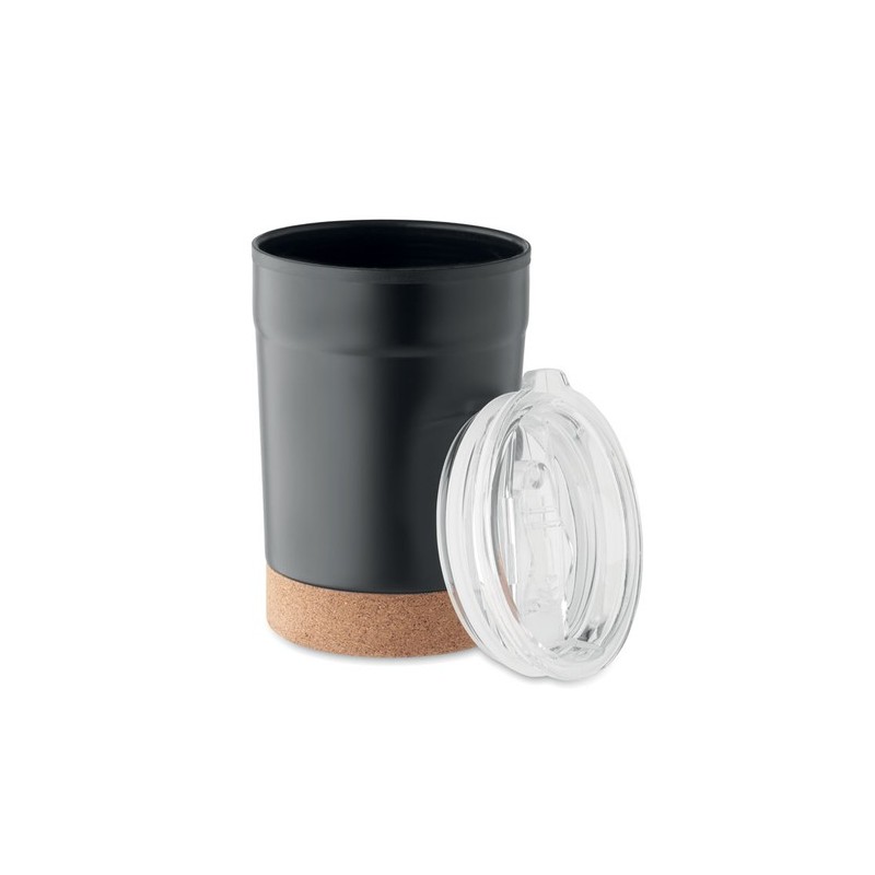 Gobelet isotherme personnalisable double paroi 300ml - NOMU Matières : acier inoxydable Couleurs : noir cadeau collaborateur pre