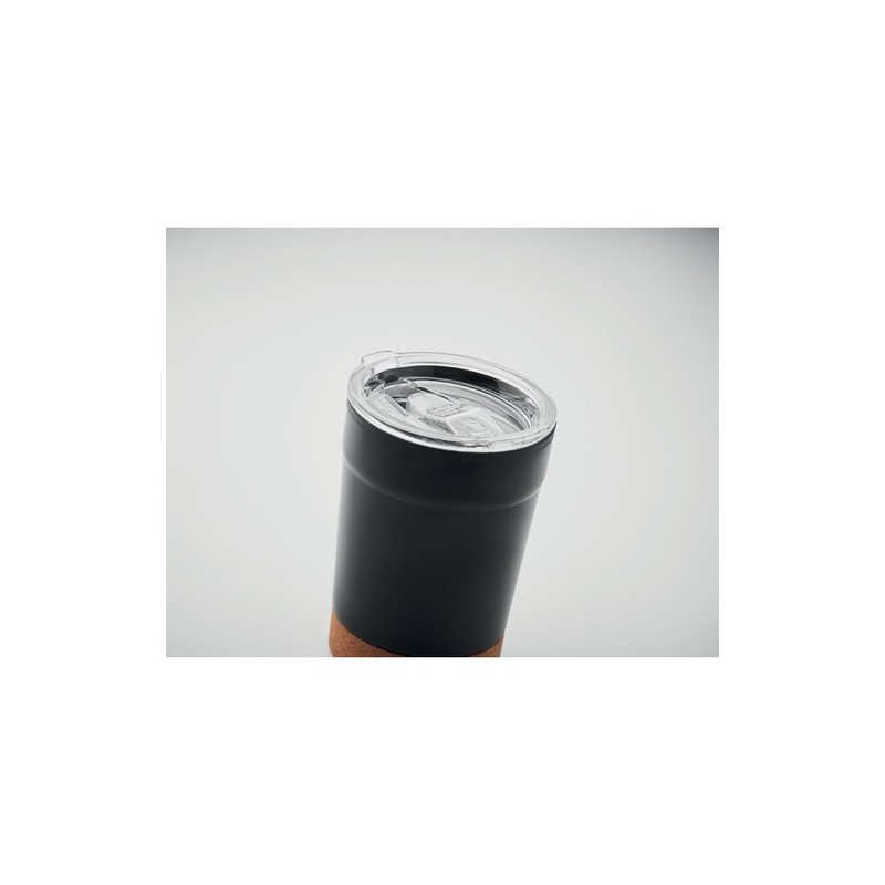 Gobelet isotherme personnalisable double paroi 300ml - NOMU Matières : acier inoxydable Couleurs : noir cadeau client original