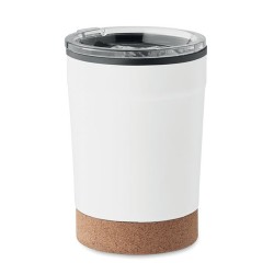 Gobelet isotherme personnalisable double paroi 300ml - NOMU Matières : acier inoxydable Couleurs : blanc cadeau entreprise pas c