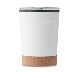 Gobelet isotherme personnalisable double paroi 300ml - NOMU Matières : acier inoxydable Couleurs : blanc impression haute défini