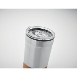 Gobelet isotherme personnalisable double paroi 300ml - NOMU Matières : acier inoxydable Couleurs : blanc impression logo haute q