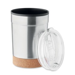 Gobelet isotherme personnalisable double paroi 300ml - NOMU Matières : acier inoxydable Couleurs : argenté mat livraison express
