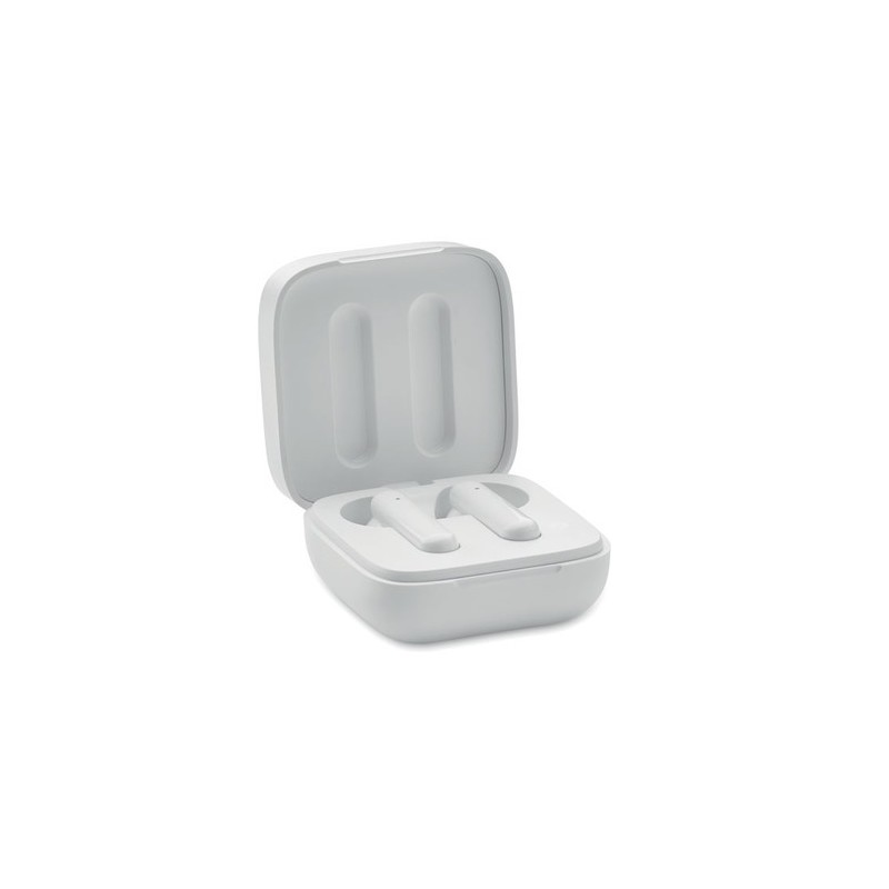 Écouteurs TWS Personnalisés au Design Chic et Son de Qualité - SONORA Matières : ABS Couleurs : blanc cadeau entreprise pas cher