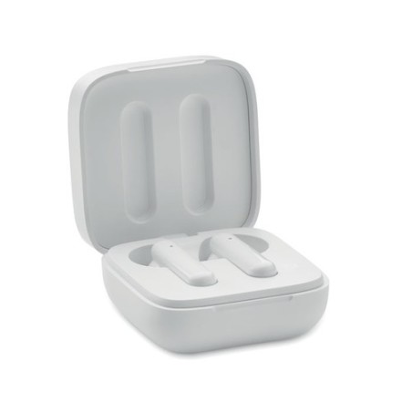 Écouteurs TWS Personnalisés au Design Chic et Son de Qualité - SONORA Matières : ABS Couleurs : blanc cadeau entreprise pas cher