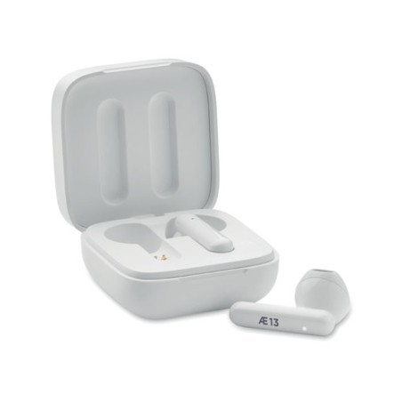 Écouteurs TWS Personnalisés au Design Chic et Son de Qualité - SONORA Matières : ABS Couleurs : blanc goodies publicitaire événe