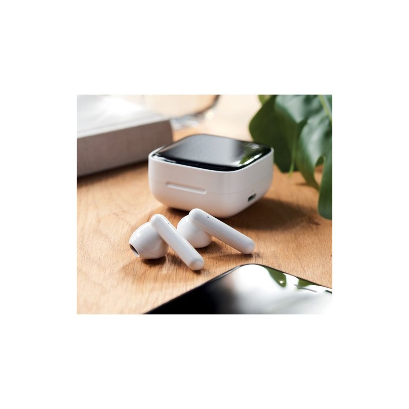 Écouteurs TWS Personnalisés au Design Chic et Son de Qualité - SONORA Matières : ABS Couleurs : blanc cadeau collaborateur premi