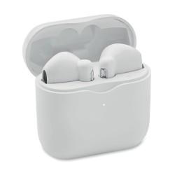 Écouteurs TWS de qualité personnalisés avec base de charge - ORETA Matières : ABS Couleurs : blanc cadeau entreprise pas cher