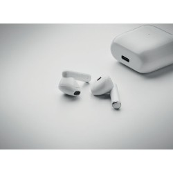 Écouteurs TWS de qualité personnalisés avec base de charge - ORETA Matières : ABS Couleurs : blanc objet promotionnel éco-respon