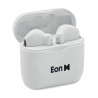 Écouteurs TWS de qualité personnalisés avec base de charge - ORETA Matières : ABS Couleurs : blanc cadeau collaborateur premium