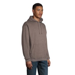 Sweat-Shirt Éco-responsable Unisex à Capuche Personnalisé CONDOR Matières : coton Taille textile : L Couleurs : anthracite chiné