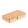 Jeu d'outils personnalisables 20 pièces GALLAWAY Matières : bambou Couleurs : bois personnalisable avec votre logo