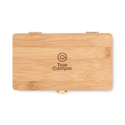 Jeu d'outils personnalisables 20 pièces GALLAWAY Matières : bambou Couleurs : bois impression haute définition