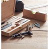Jeu d'outils personnalisables 20 pièces GALLAWAY Matières : bambou Couleurs : bois marquage laser ultra précis