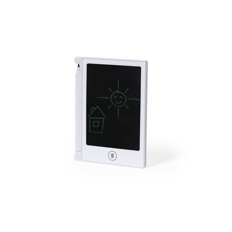Tablette LCD Magique Personnalisée Arraky Couleurs : blanc cadeau entreprise pas cher