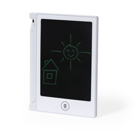 Tablette LCD Magique Personnalisée Arraky Couleurs : blanc cadeau entreprise pas cher