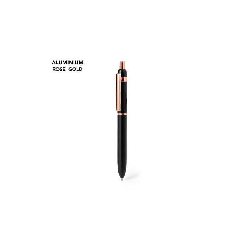 Stylo Bille Éco-responsable Cadeau d'Entreprise Dontiox Matières : aluminium Couleurs : noir cadeau entreprise pas cher